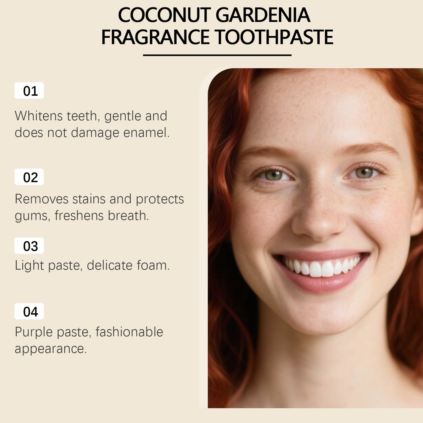 Coconut Blossom Scent Whitening Toothpaste