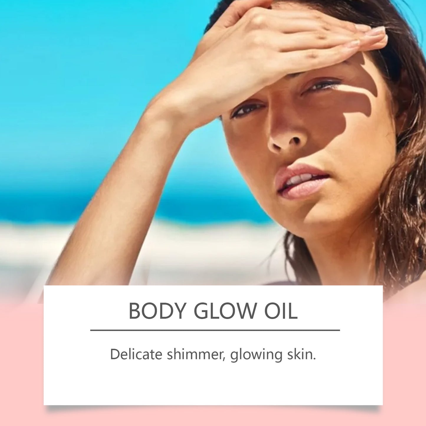 Copper Colored Coconut Protective Glitter Body Oil