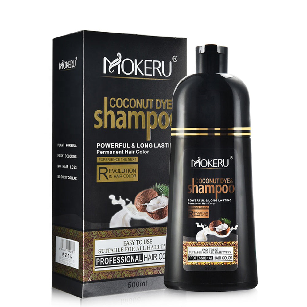 Tinte capilar de aceite de coco negro para cubrir canas