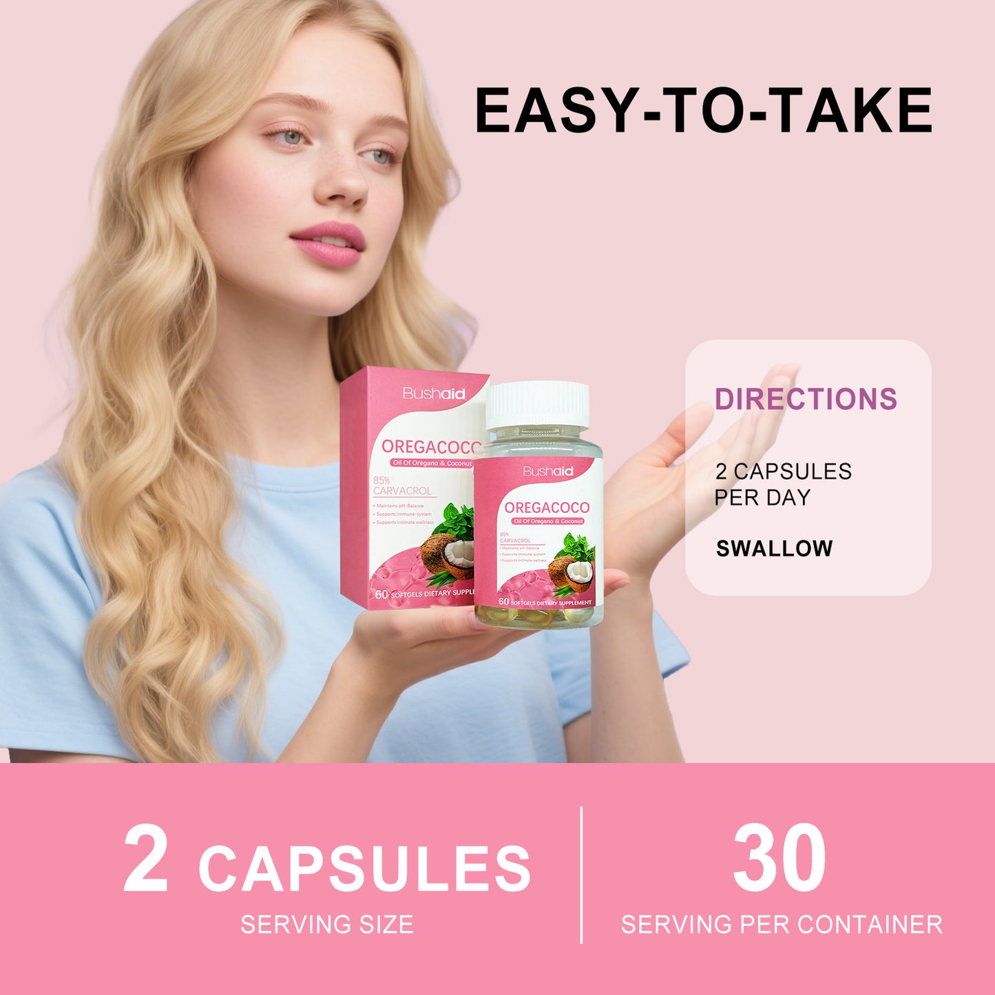 Softgel Capsules Of Coconut Oil