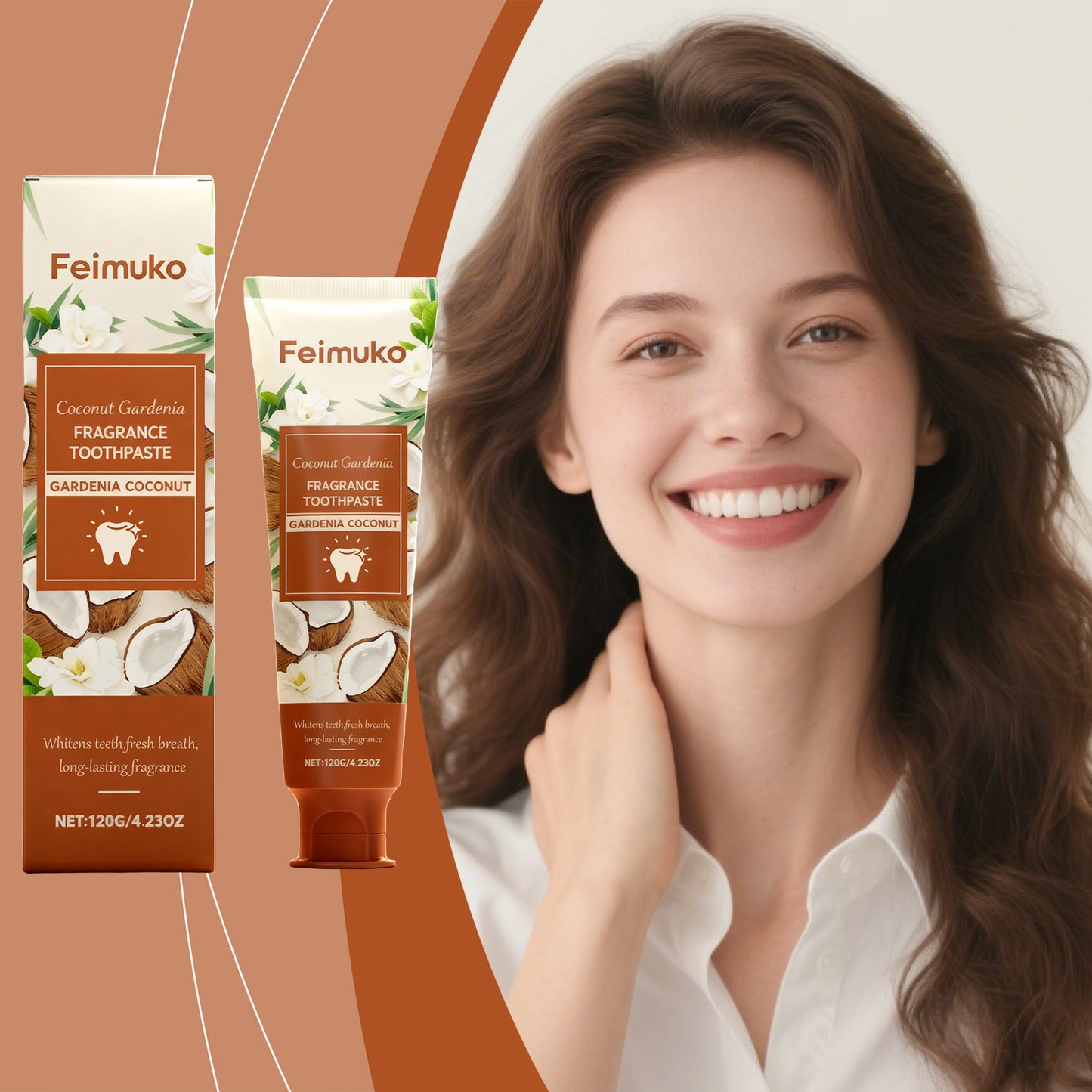Coconut Blossom Scent Whitening Toothpaste